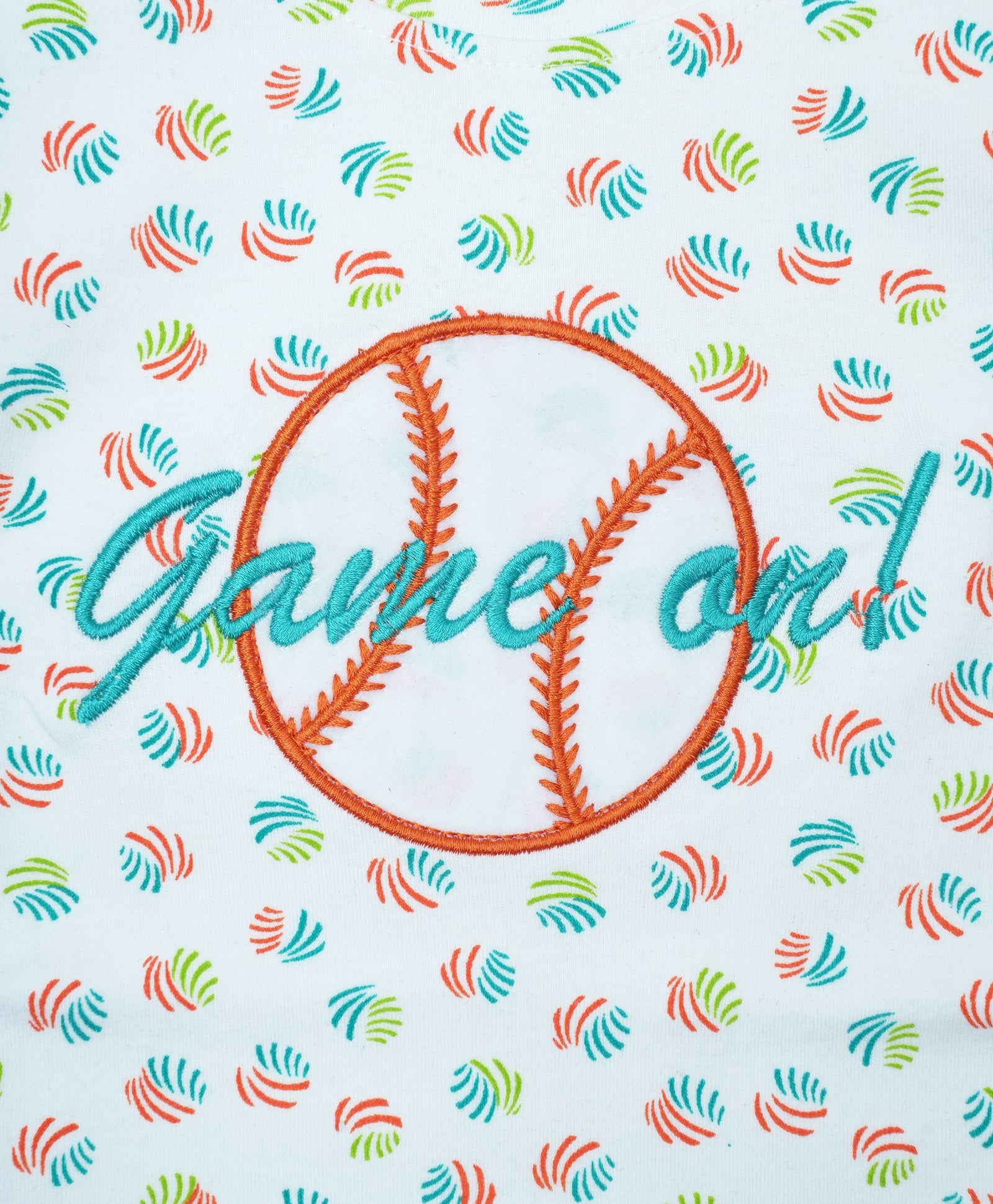 Cotton GameOn Embroidered Half Sleeves Tee