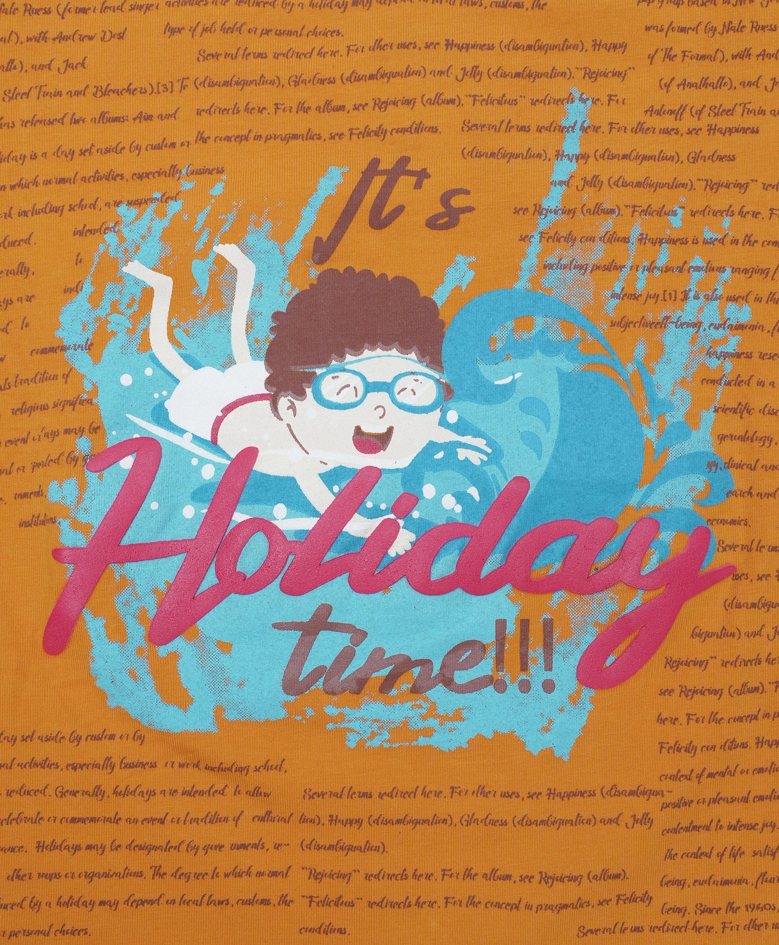 Cotton Holiday Printed Half Sleeves Tee