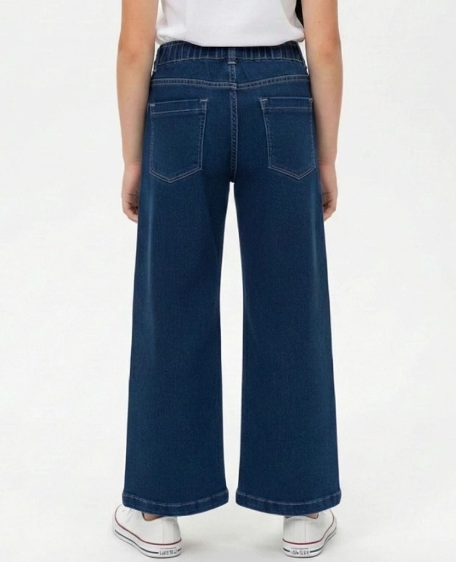 Cotton Denim Straight Fit Cargo Style Stretchable Jeans - Blue