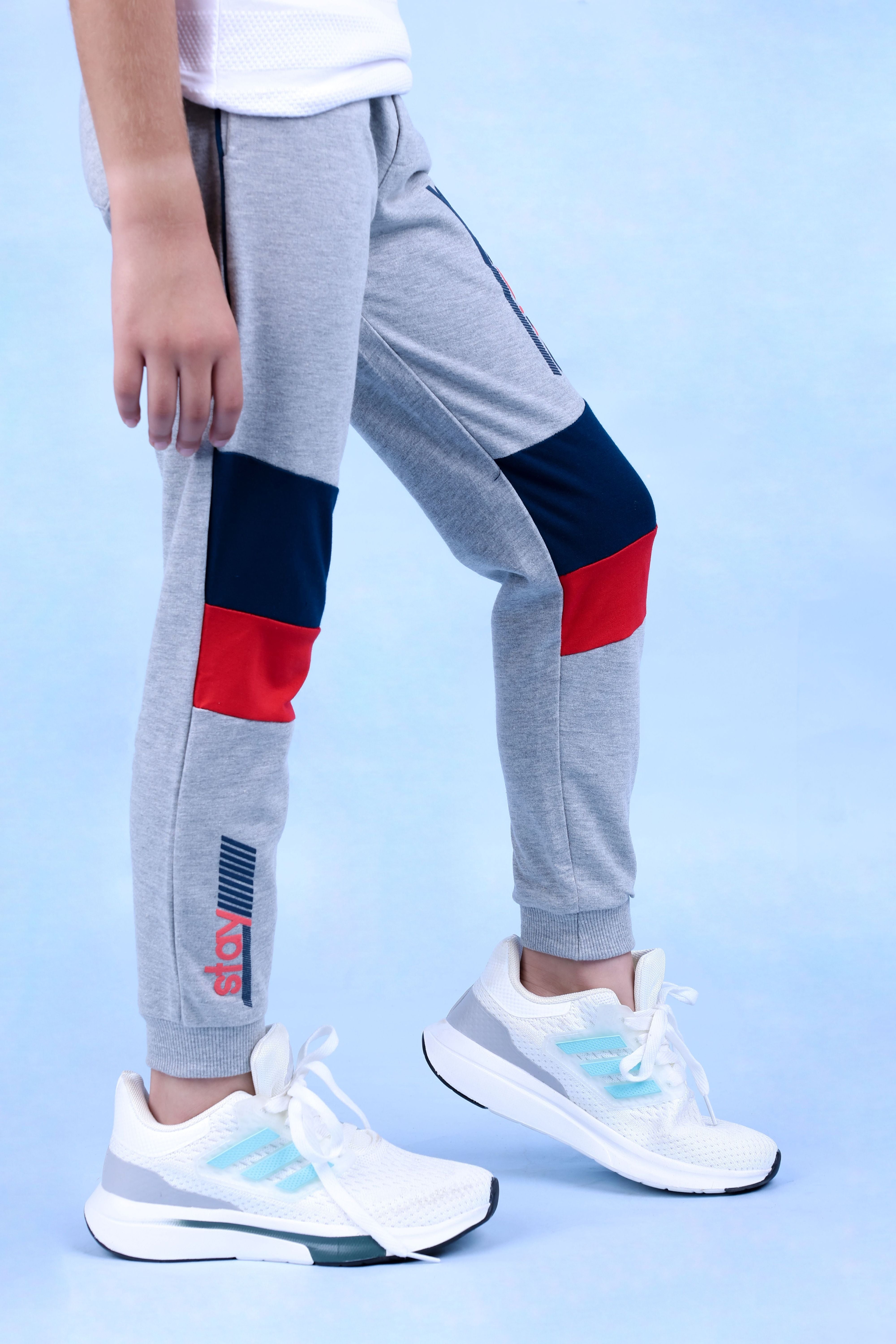 Cotton Loopknit Full Length Fancy Pattern Joggers
