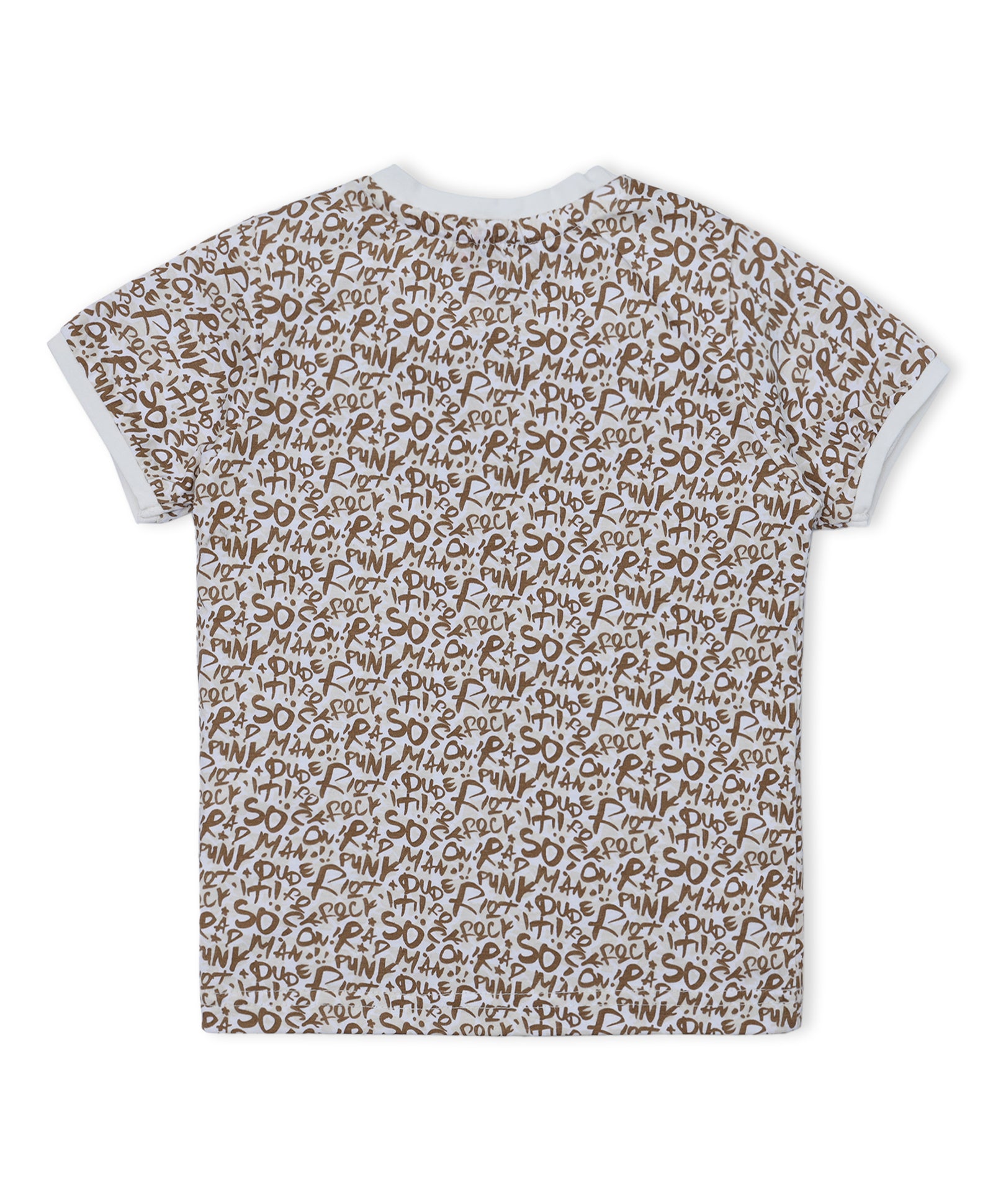 Pack of 2 Cotton Printed Half Sleeves Tees BB