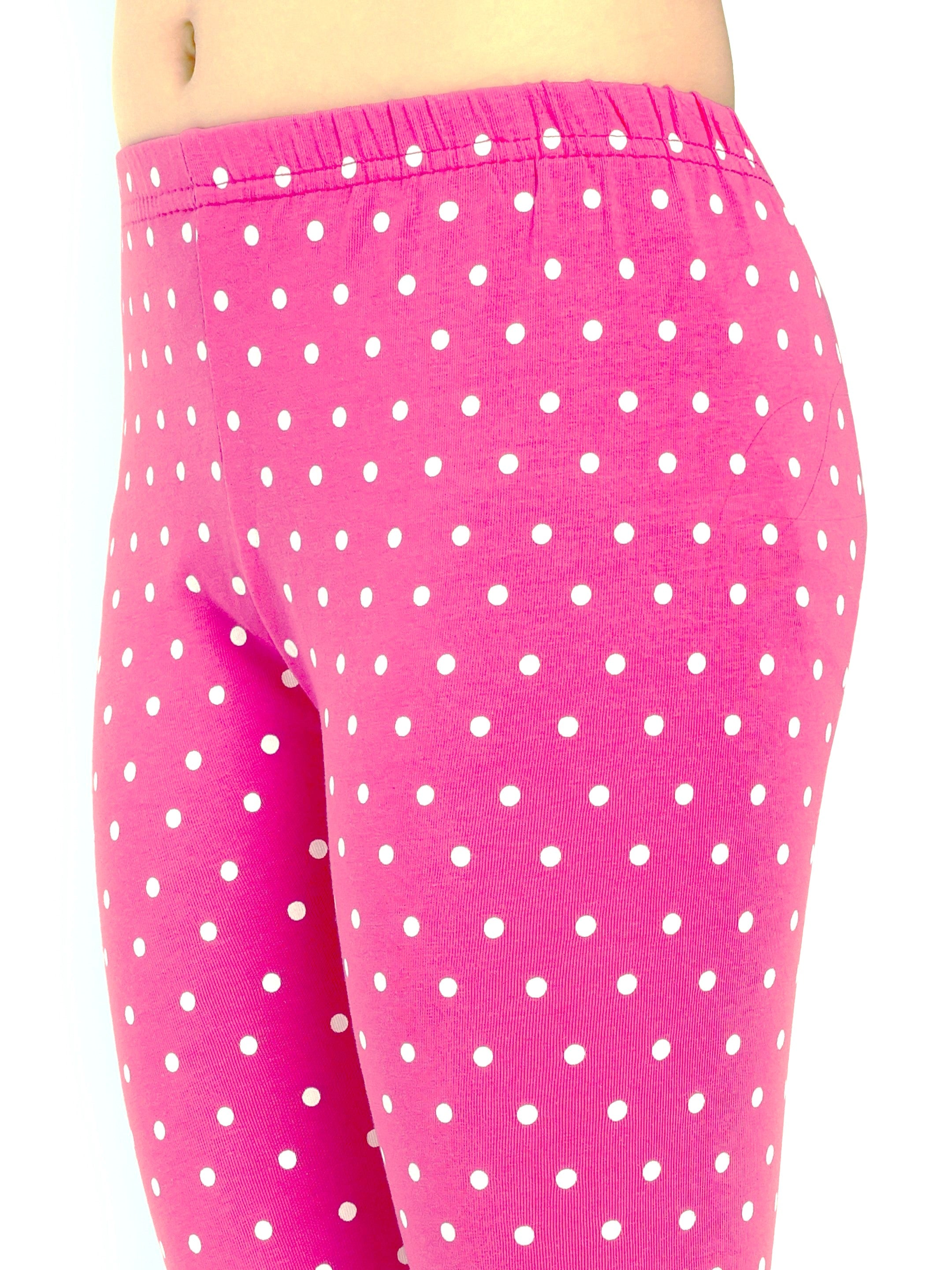 Cotton Lycra Knit Full Length Leggings Pack of 3 - Multi,Black,Magenta