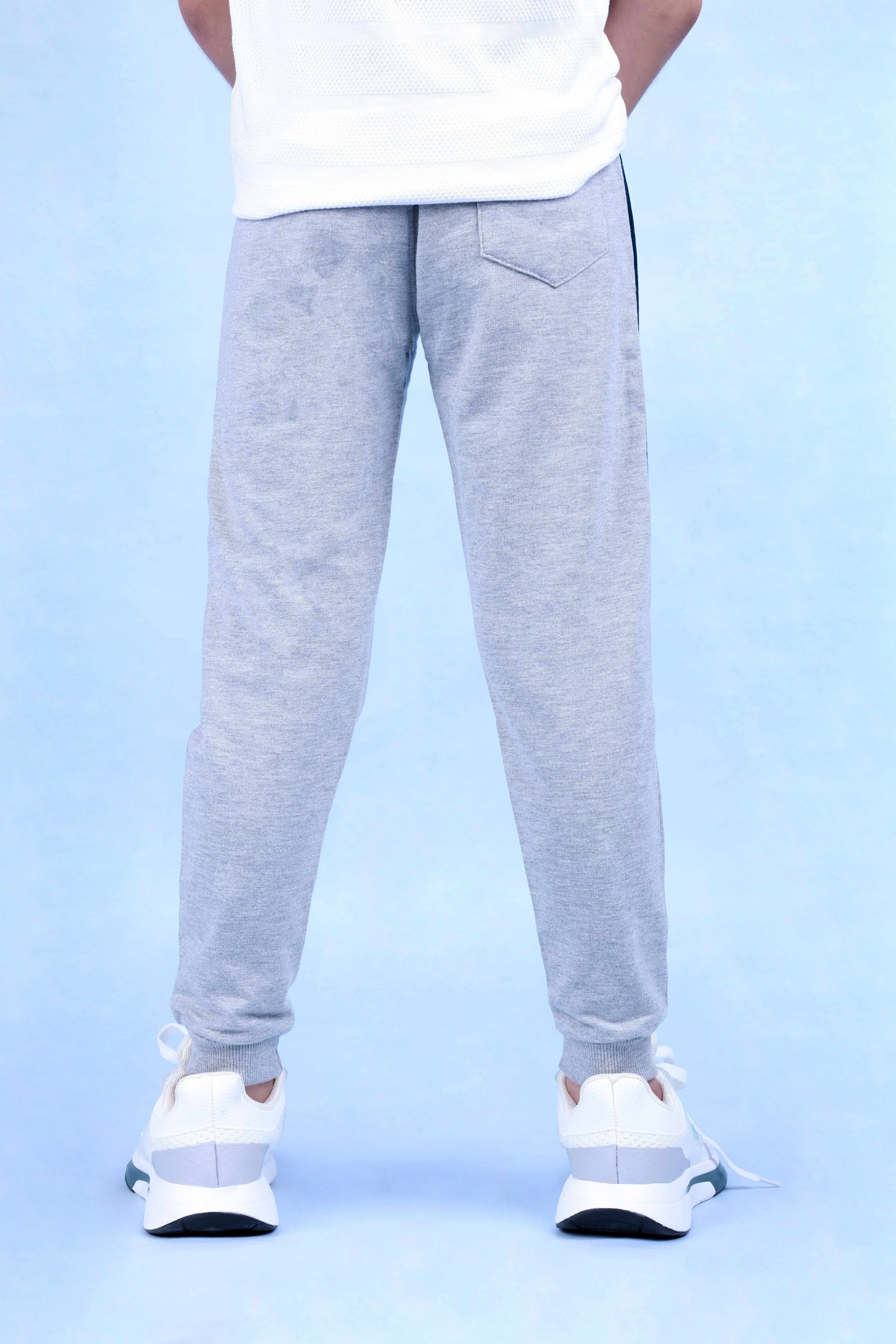 Cotton Loopknit Full Length Fancy Pattern Joggers
