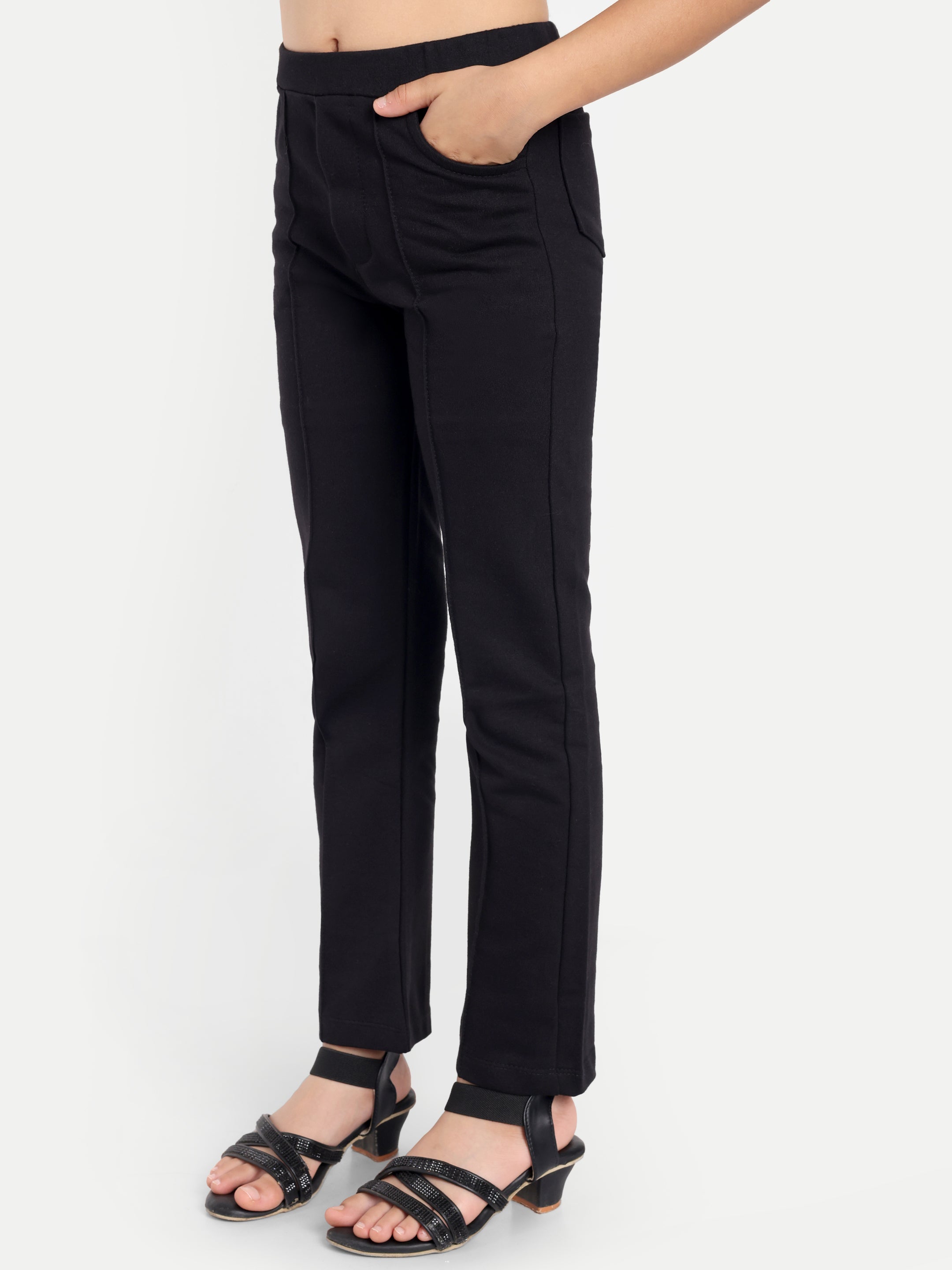Cotton Knit Full Sleeves Hearts Printed Ruffle Top and Lounge Pant