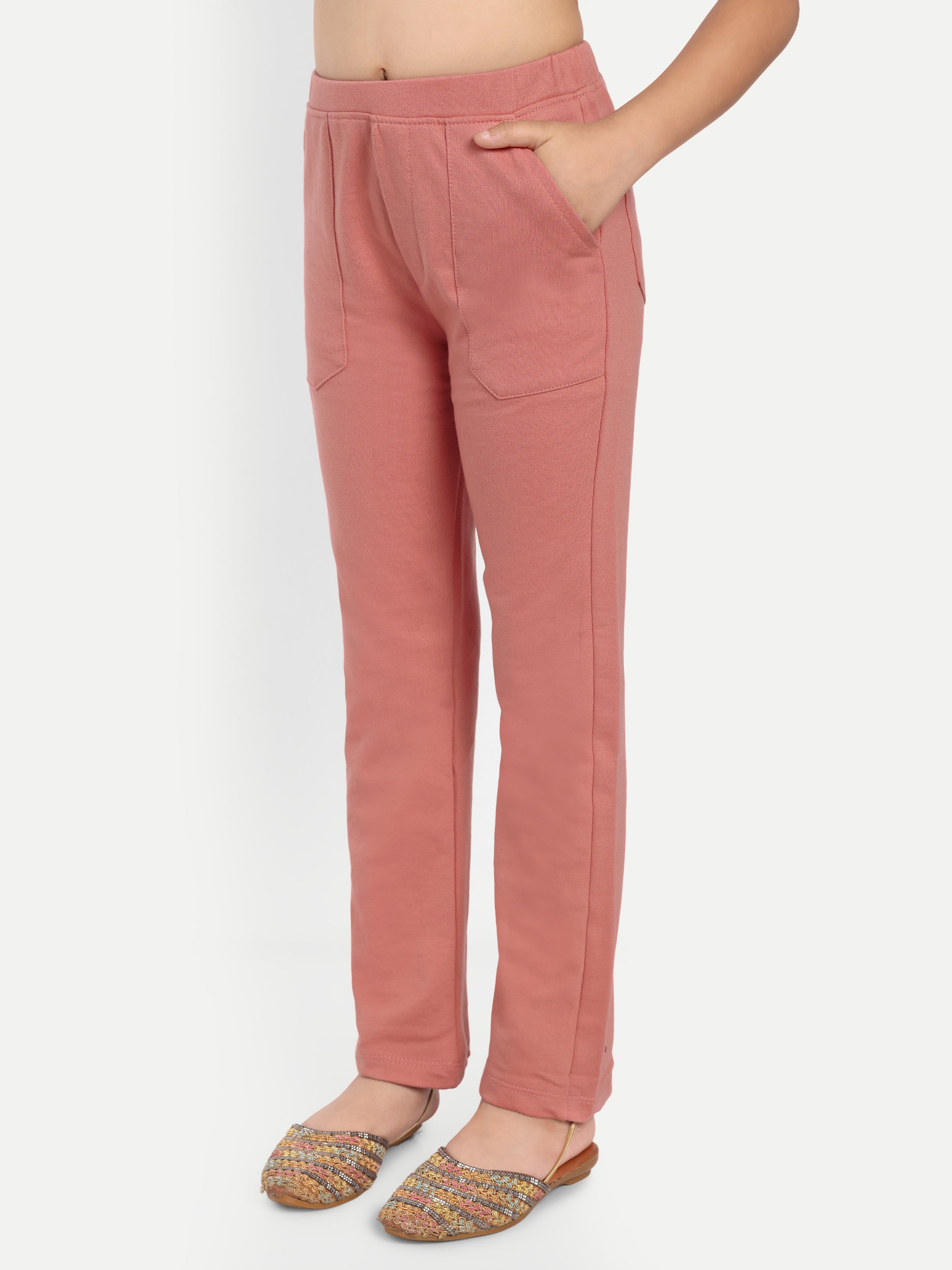Cotton Knit Full Sleeves Floral Printed Frill Top and Lounge Pant