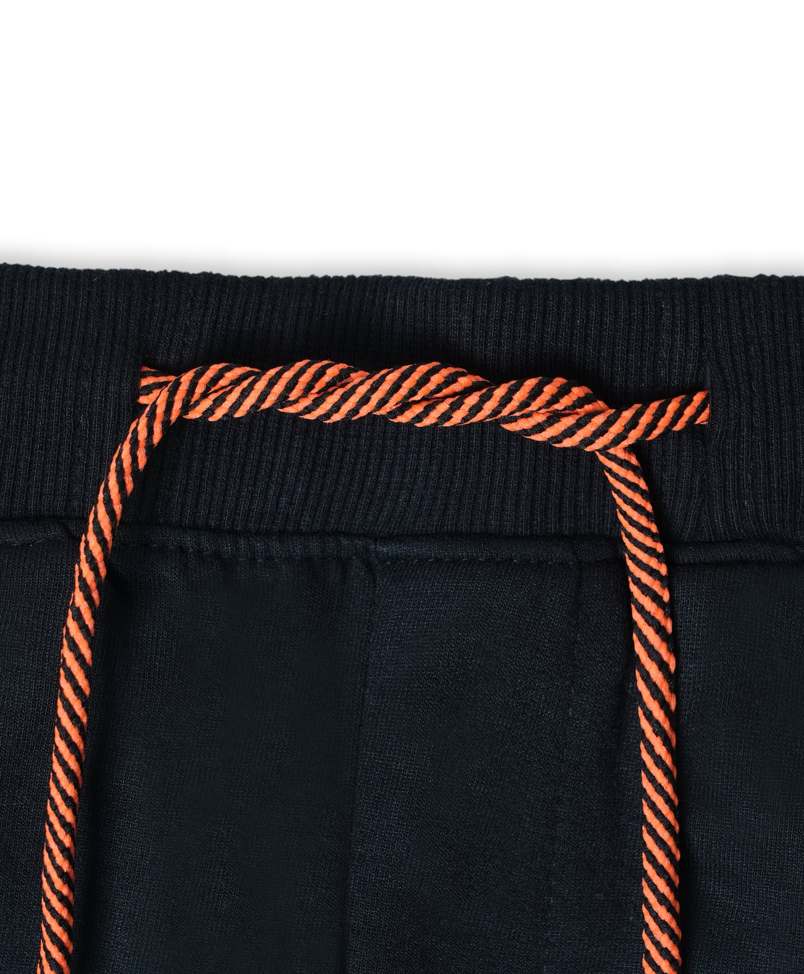 Cotton Looper Full Length Little Genius Printed Joggers - Black