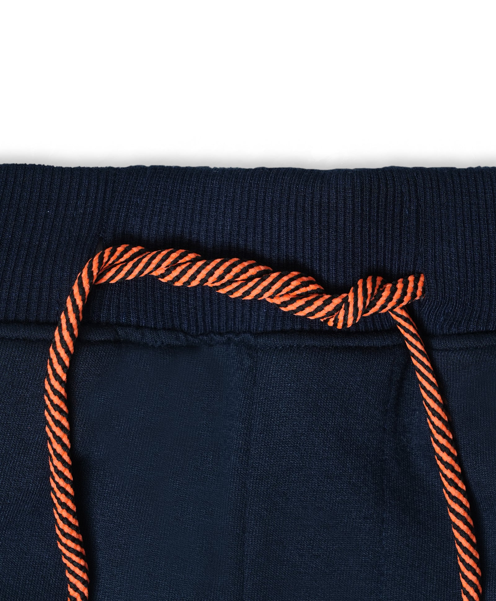 Cotton Looper Full Length Little Genius Printed Joggers - Navy