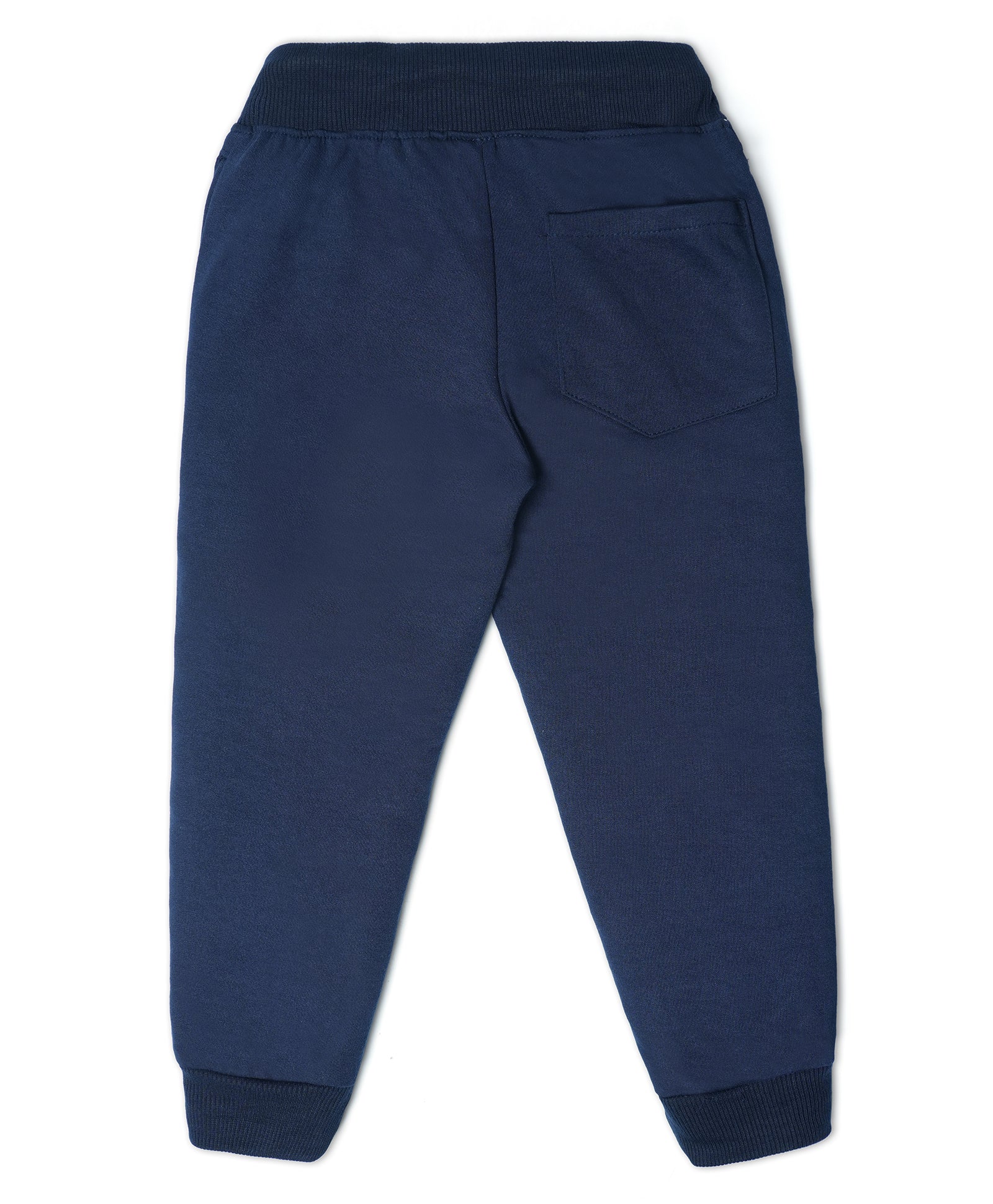 Cotton Looper Full Length Baby Hooray Printed Joggers - Navy YW