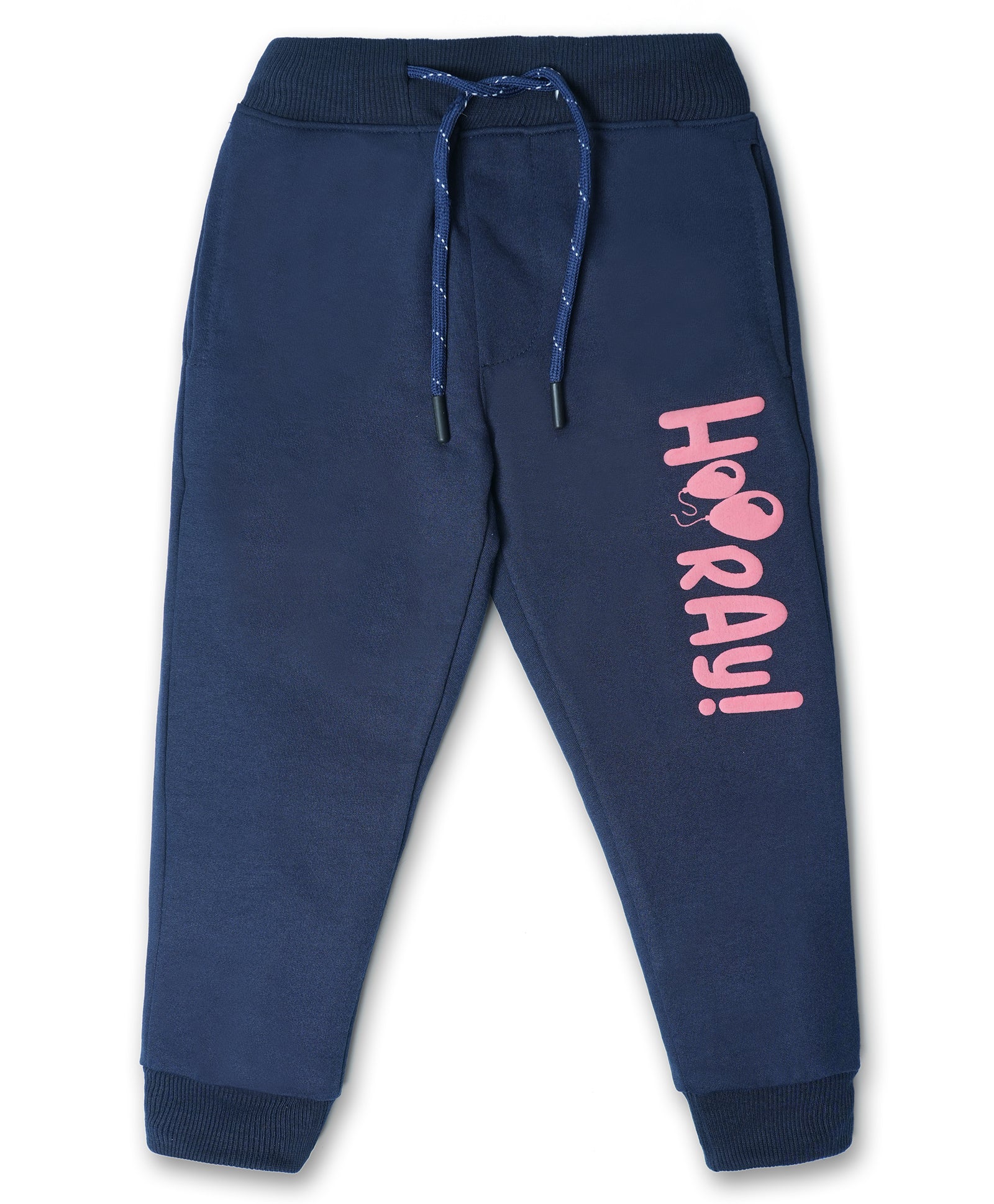 Cotton Looper Full Length Baby Hooray Printed Joggers - Navy PH