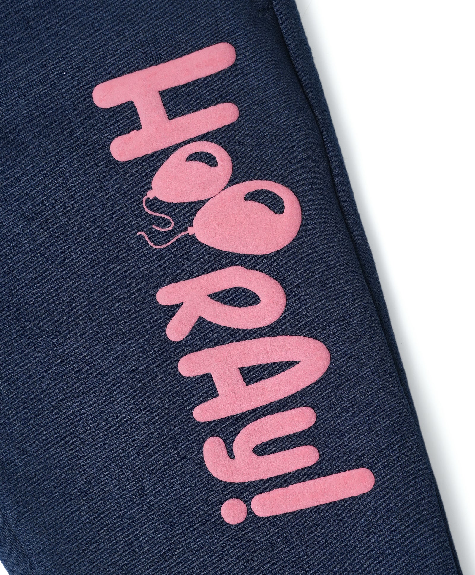 Cotton Looper Full Length Baby Hooray Printed Joggers - Navy PH