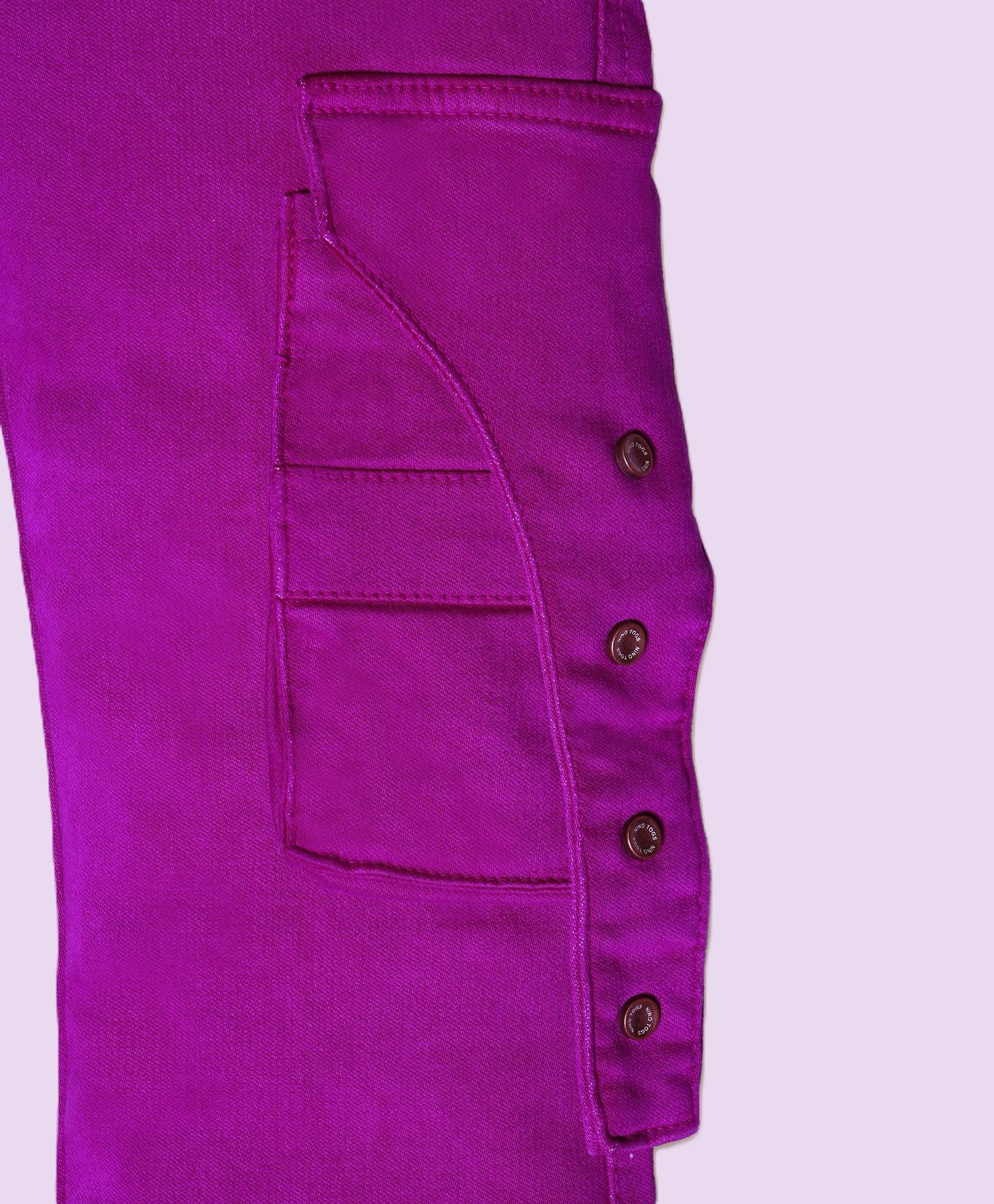 Stretchable Fancy Color Jeans with Side Pockets