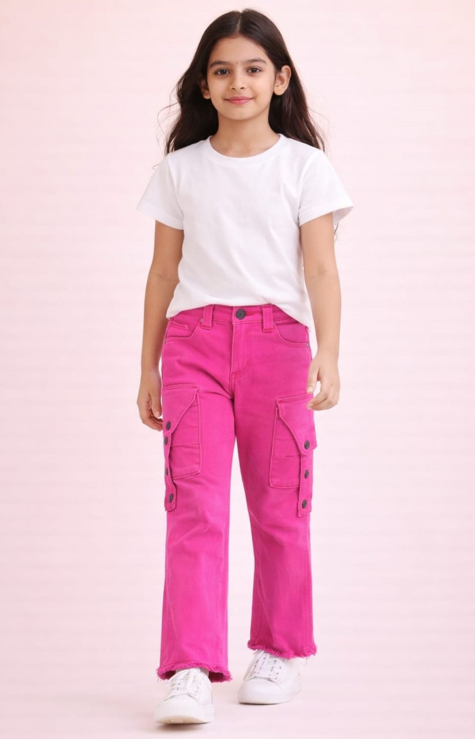 Stretchable Fancy Color Jeans with Side Box Pockets