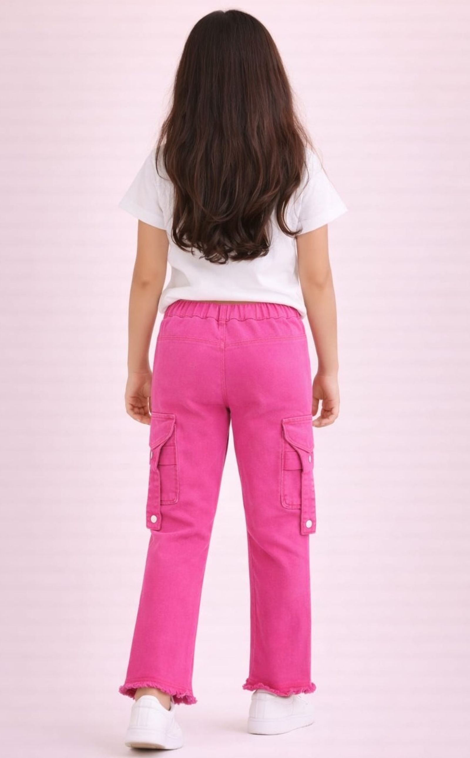 Stretchable Fancy Color Jeans with Side Box Pockets