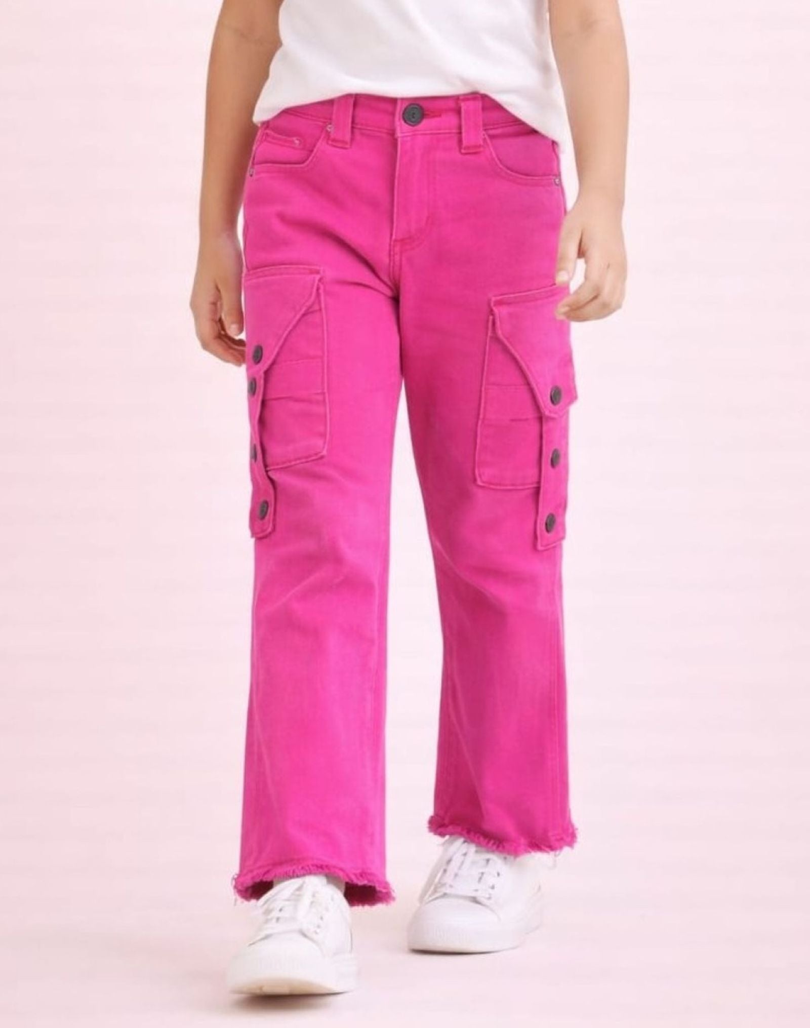Stretchable Fancy Color Jeans with Side Box Pockets