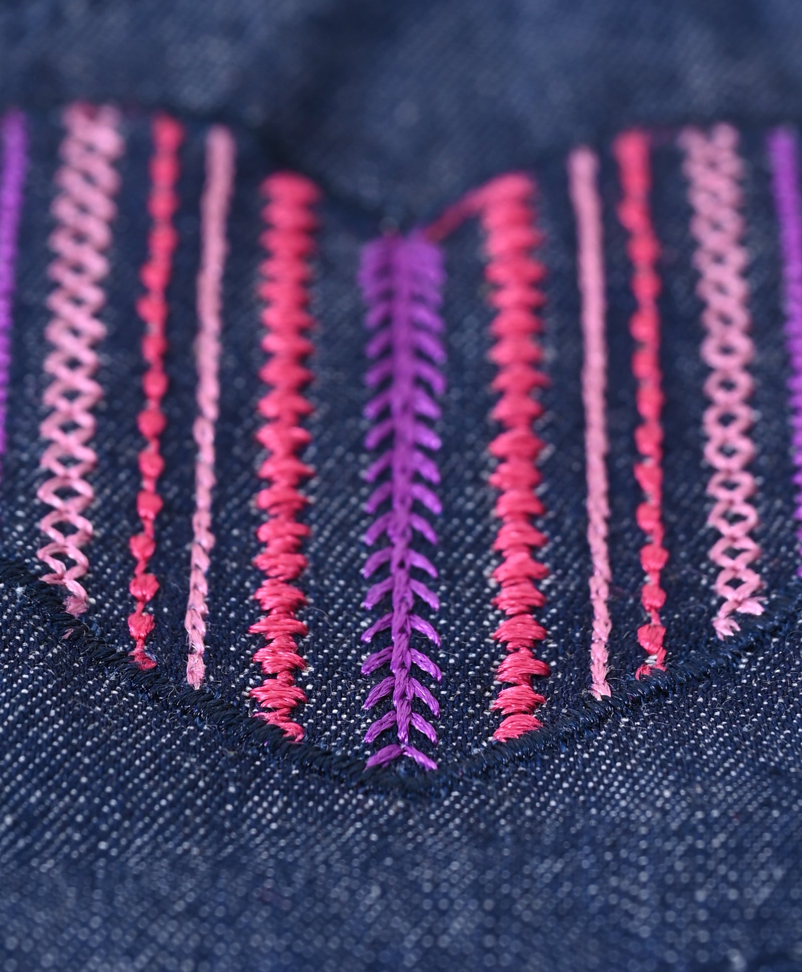 Girls Embroidered Tee with Denim Pleated Skirt