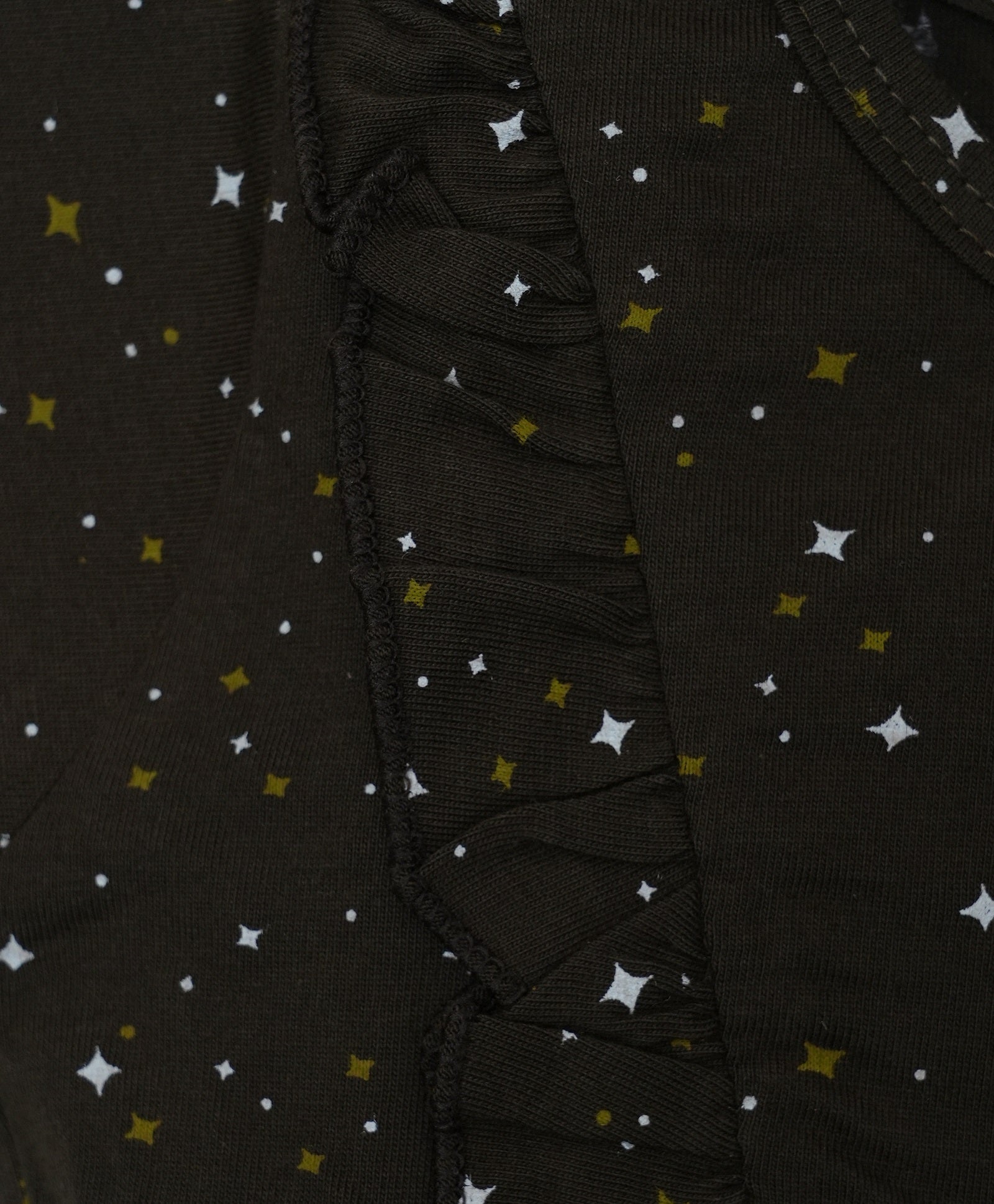 Girls Stars Printed Peplum Top with Shorts and Hairband