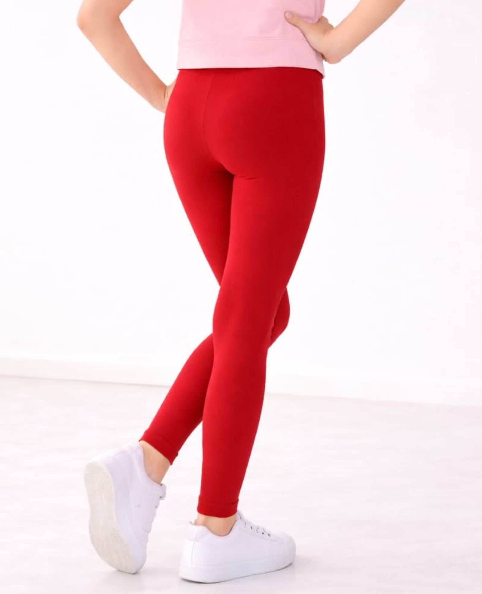 Cotton Lycra Knit Full Length Leggings Pack of 5 - MultiB