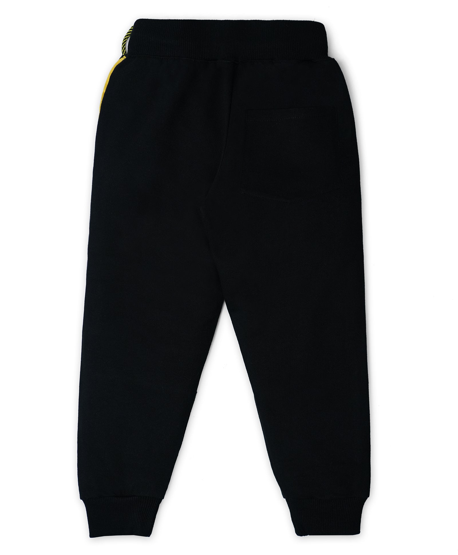 Cotton Loopknit Full Length Fancy Pattern Gaming Life Printed Joggers - Black