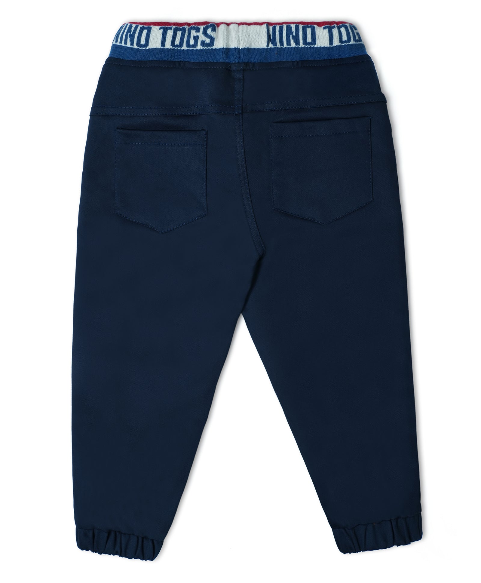 Stretchable Cotton Jeans with Smiley Print and Rib
