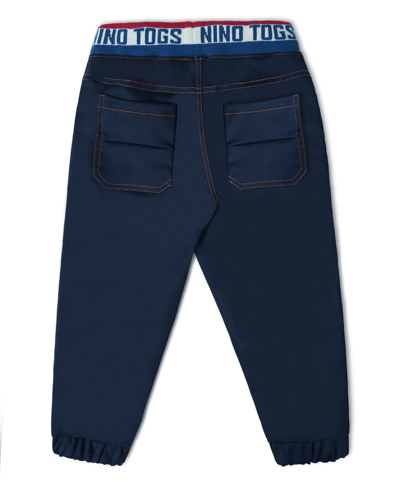 Stretchable Cotton Jeans with Reflective Strip and Rib