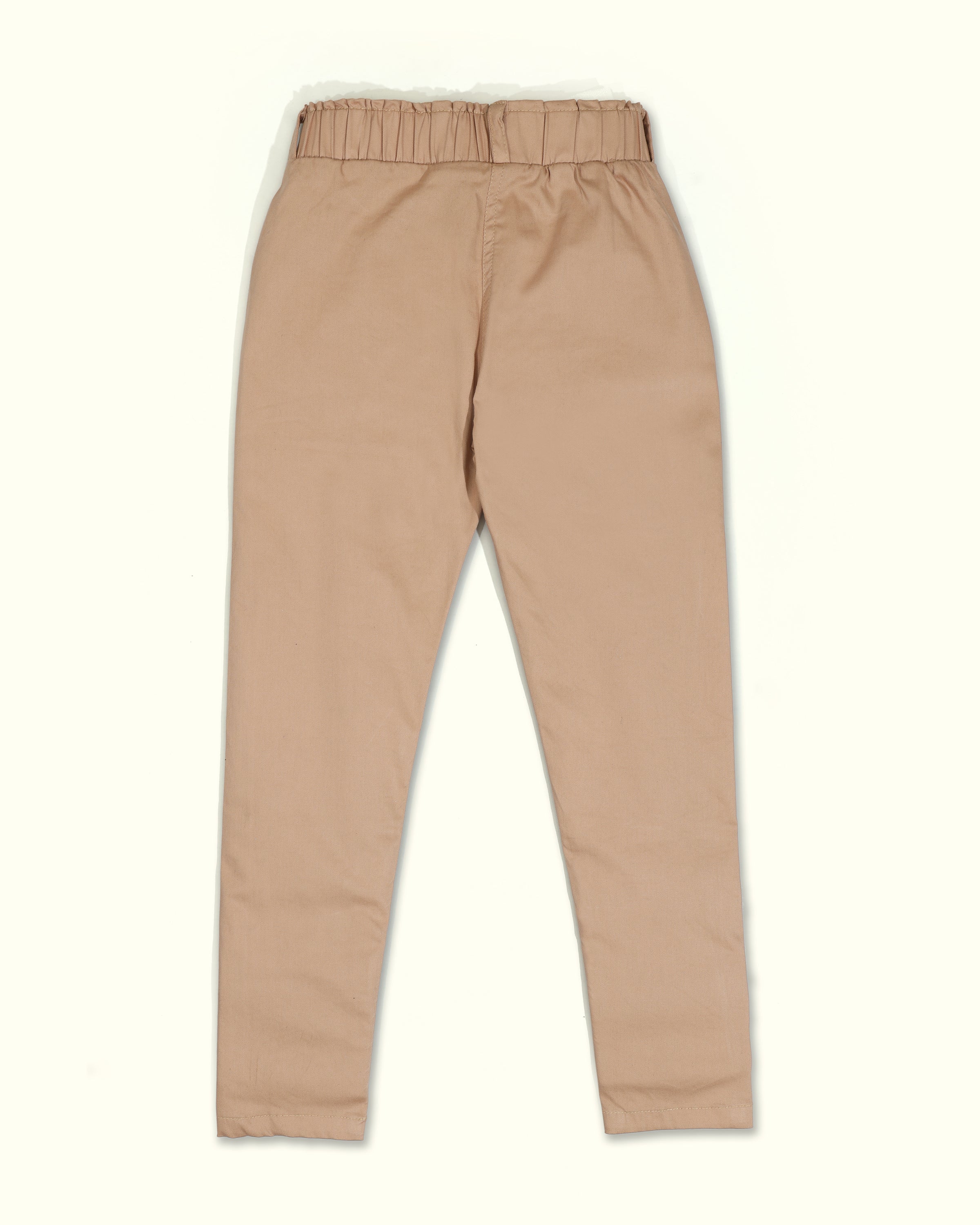 Cotton Lycra Trouser with Glitter Butterflies