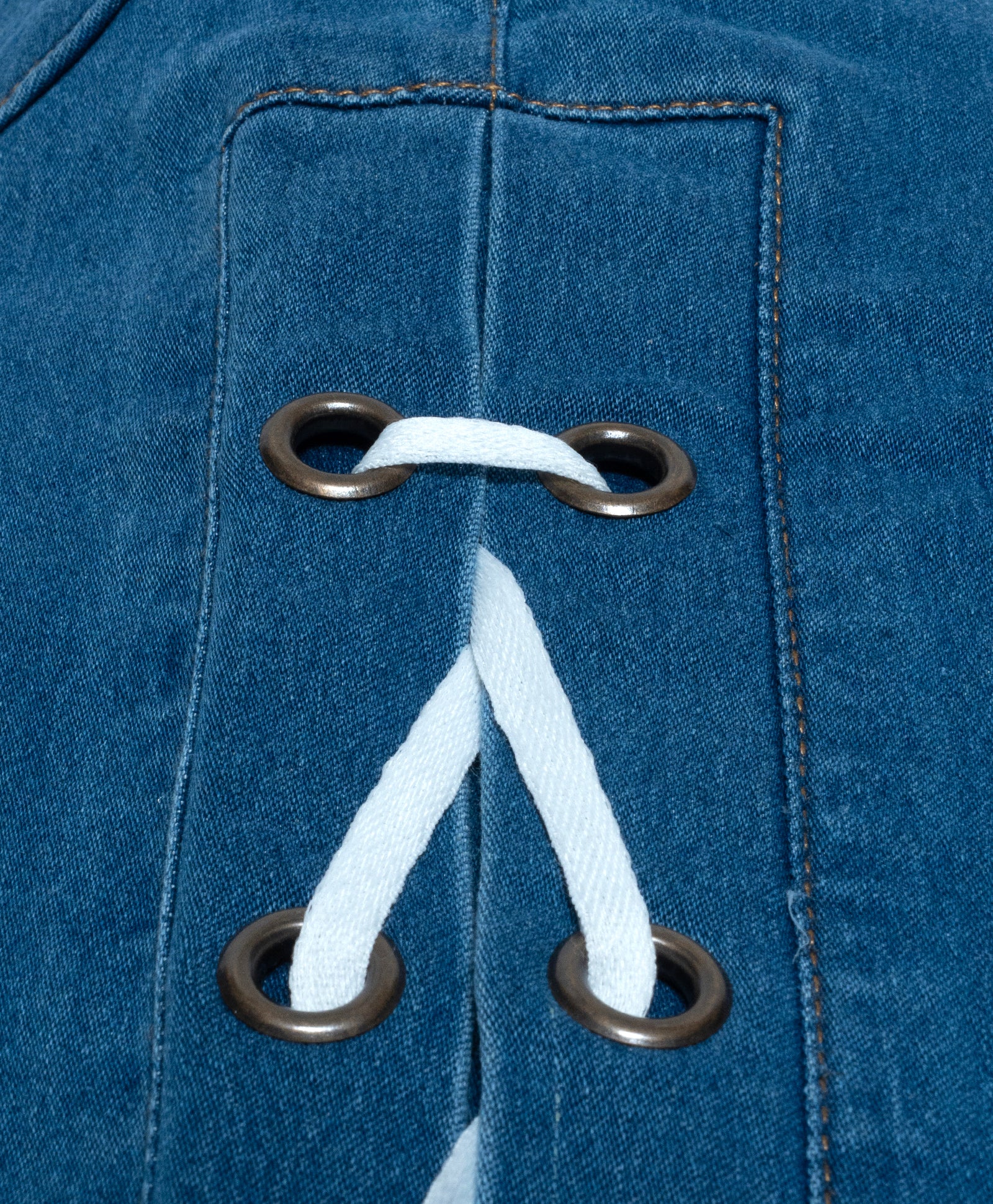 Cotton Denim Straight Fit Stretchable Jeans - Medium Blue